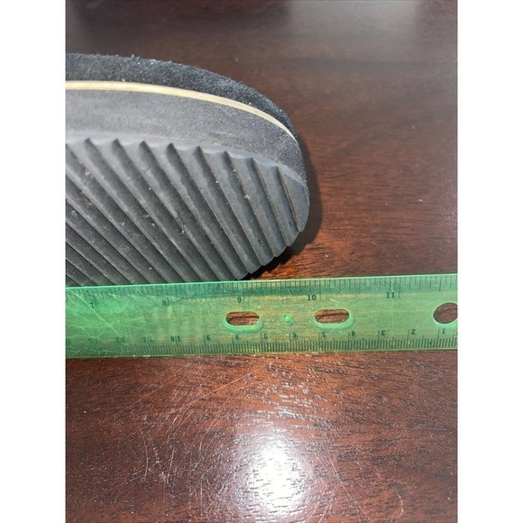 Silent D Anthropologie Cowboy Buckle Bootie Black Suede Boots 37 Platform US 6.5 - Picture 16 of 16